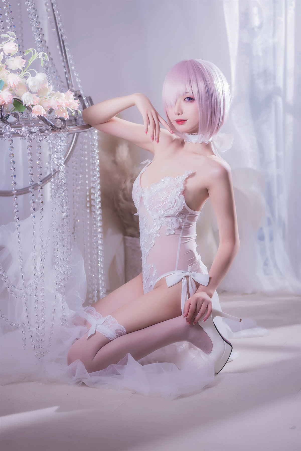 Cosplay 封疆疆v 婚纱玛修 12