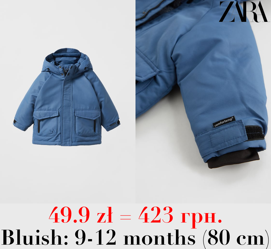 WATER-REPELLENT TECHNICAL COMFORTEMP ® FREUDENBERG PADDED COAT