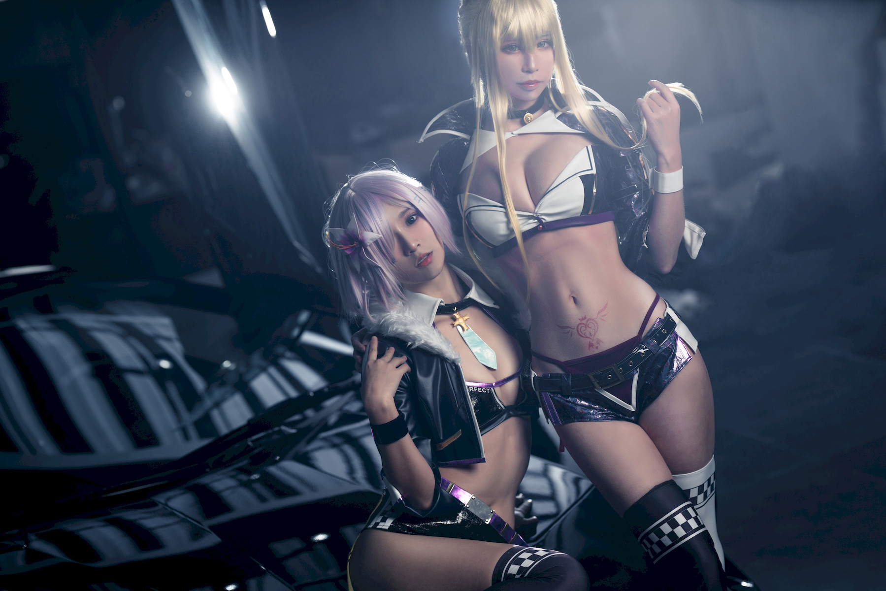 奶文文 & 愛先生PhD Cosplay アルトリア・ペンドラゴン & マシュ・キリエライト 36