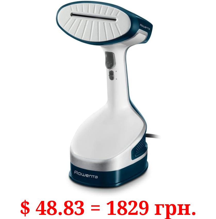 Rowenta X-Cel Handheld Steamer for Clothes 25 Second Heatup, 6.7 Ounce Capacity, Cotton, Wool, Poly, Silk, Linen, Nylon 1600 Watts Portable, Ironing, Garment Steamer, Travel Must Have DR8120,White
