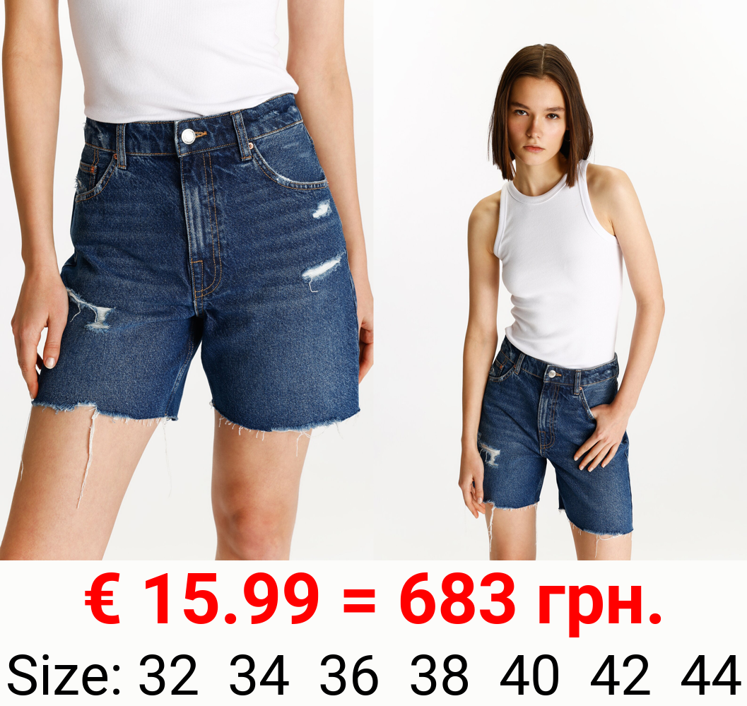 Denim Bermuda shorts