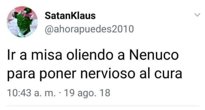 Nenuco para la misa