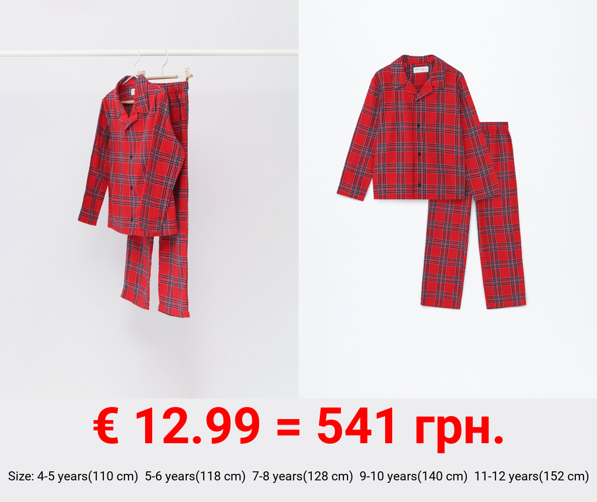Kids | Customisable plaid family pyjamas