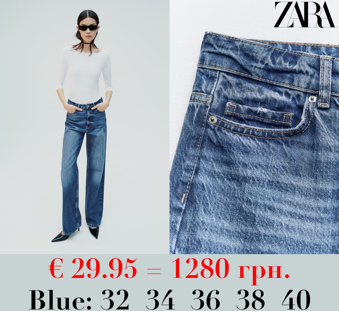 Z1975 STRAIGHT-FIT HIGH-WAIST FULL LENGTH JEANS