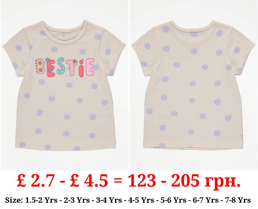 Cream Spot Bestie T-Shirt