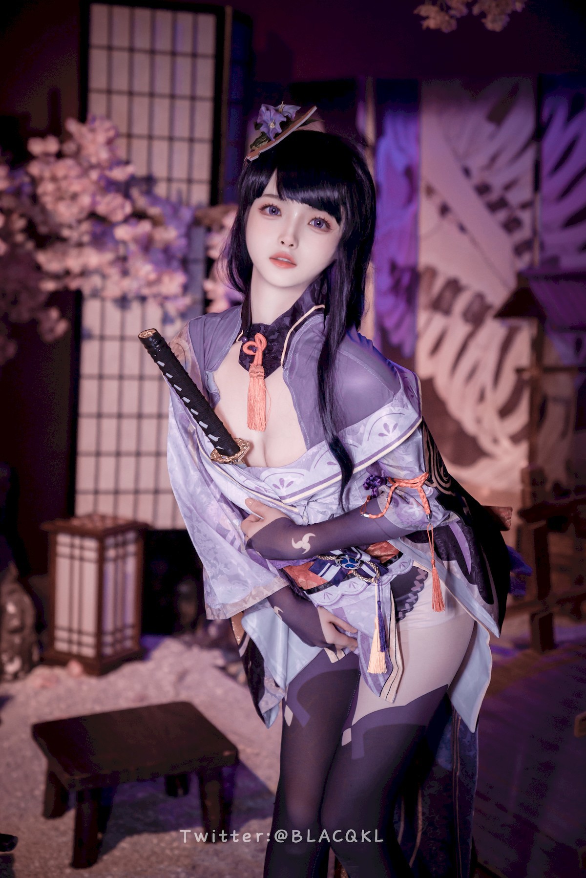 Cosplay 白莉愛吃巧克力 雷電將軍 11