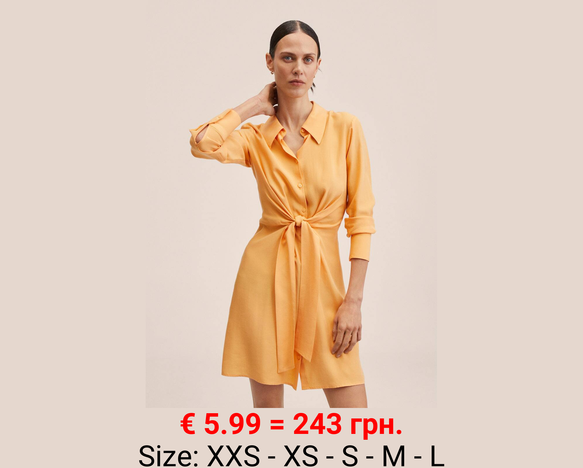 Vestido camisero lyocell