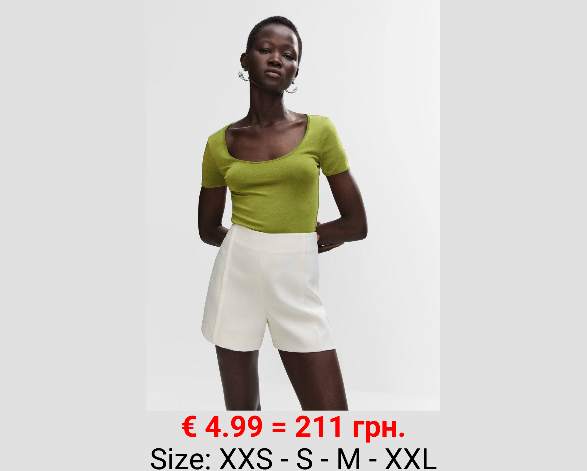 Camiseta cuello escotado