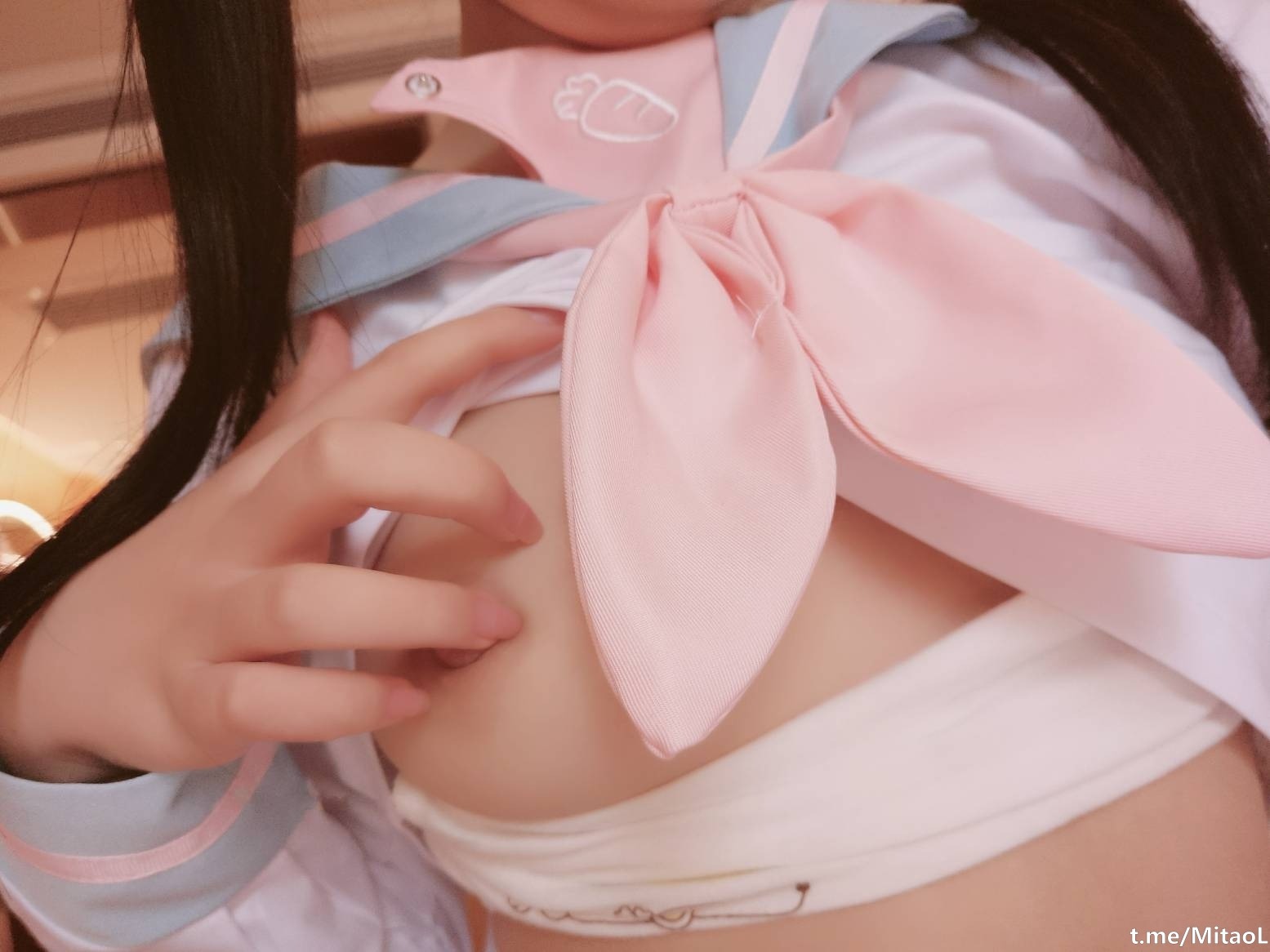 赛高淋酱 双马尾JK蓝 103P 35