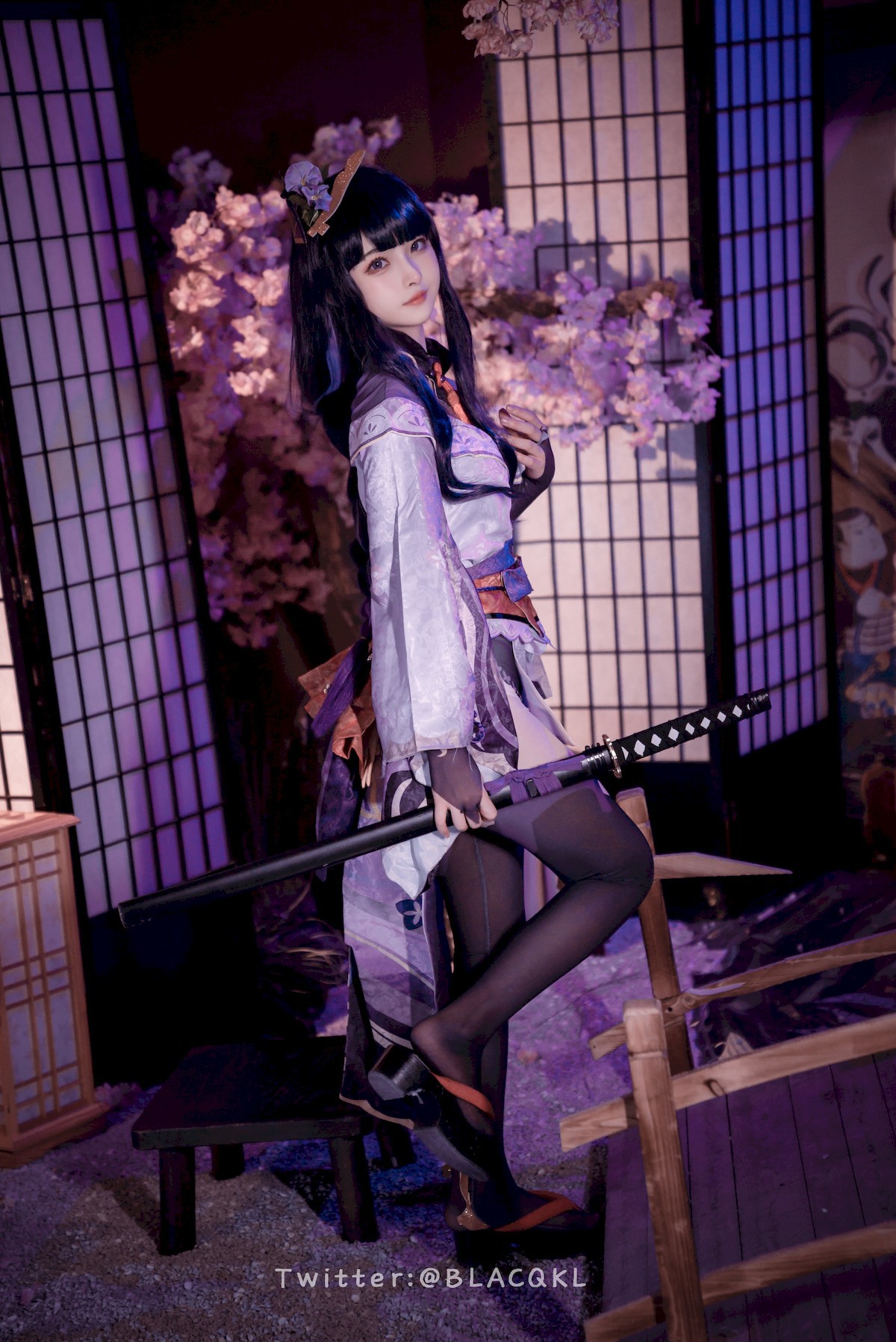 Cosplay 白莉愛吃巧克力 雷電將軍 23