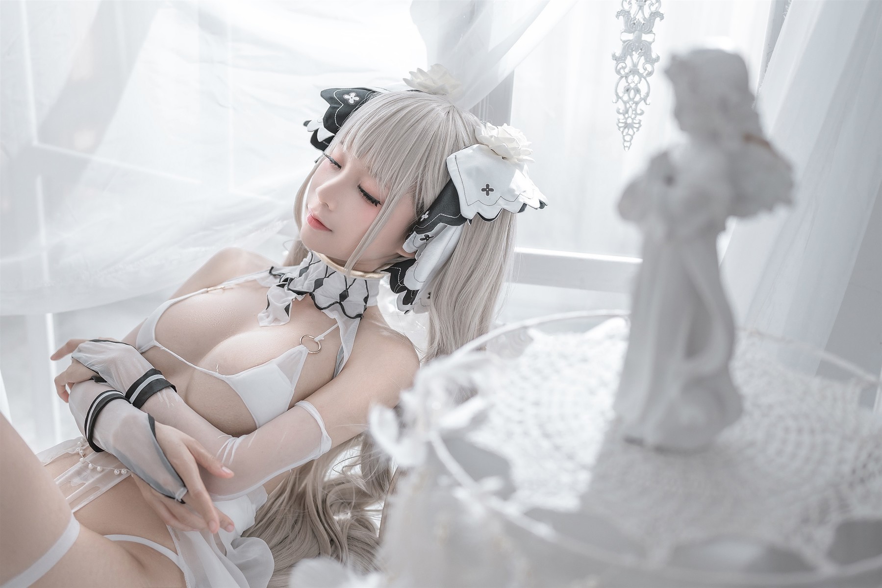 蠢沫沫 Cosplay 可畏婚纱 29