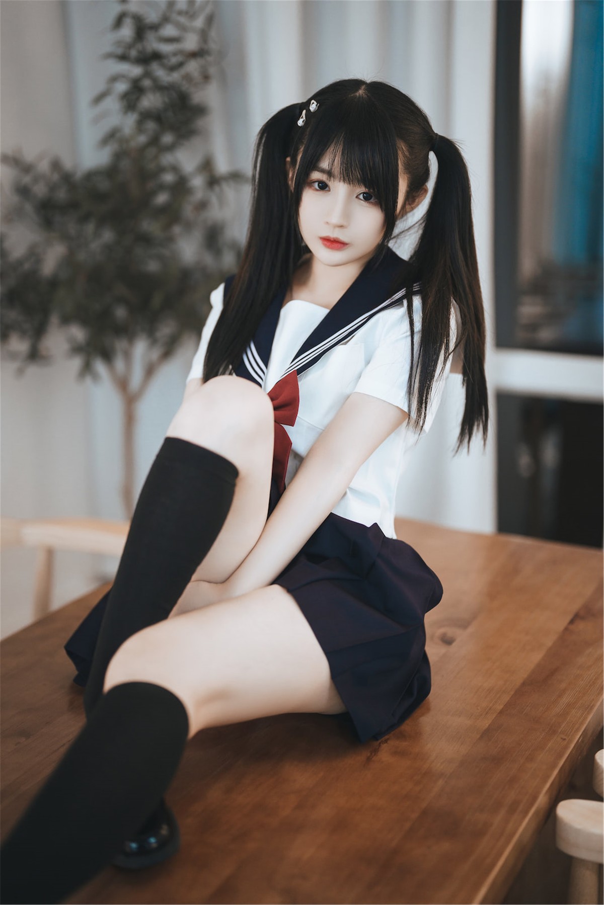 Cosplay 桜井宁宁 双马尾JK 3