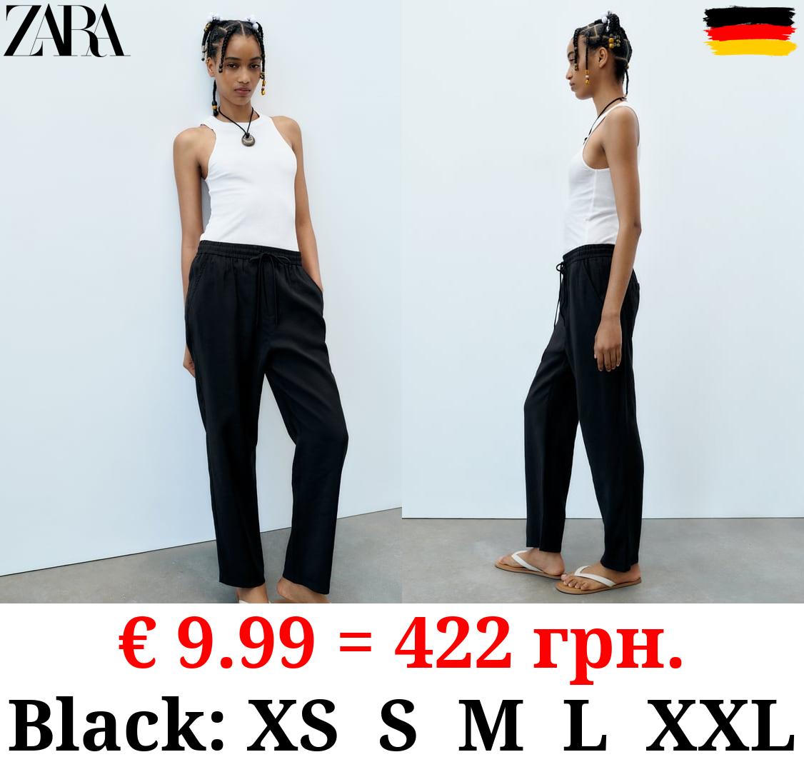 FLOWING CROPPED TROUSERS