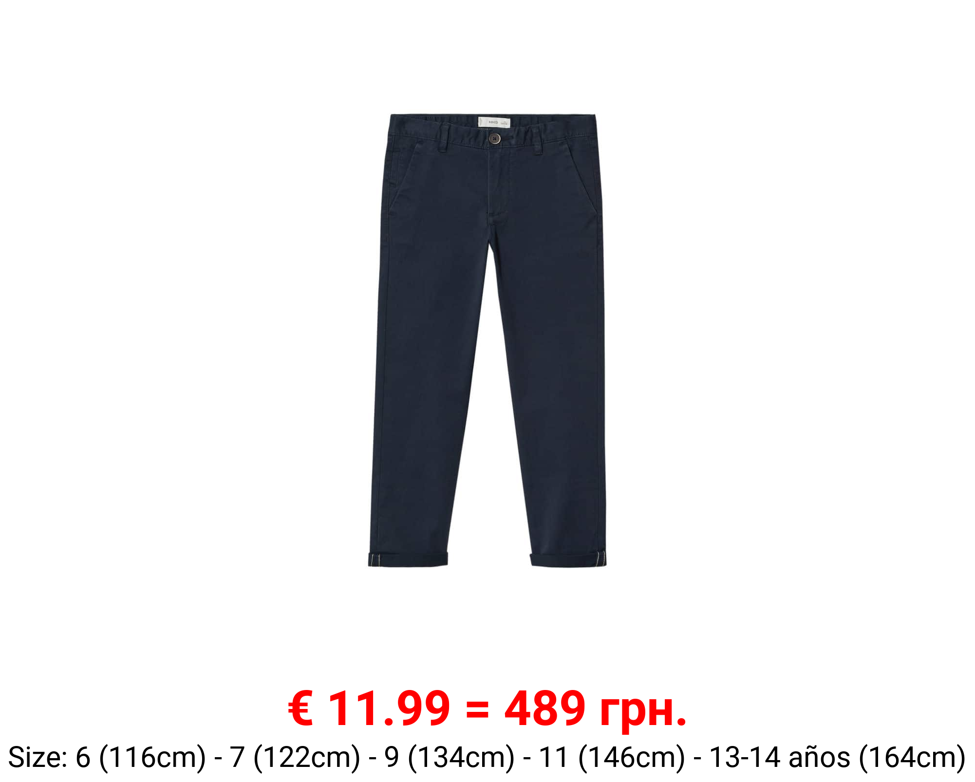 Pantalón chino algodón 