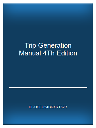 trans trip generation manual