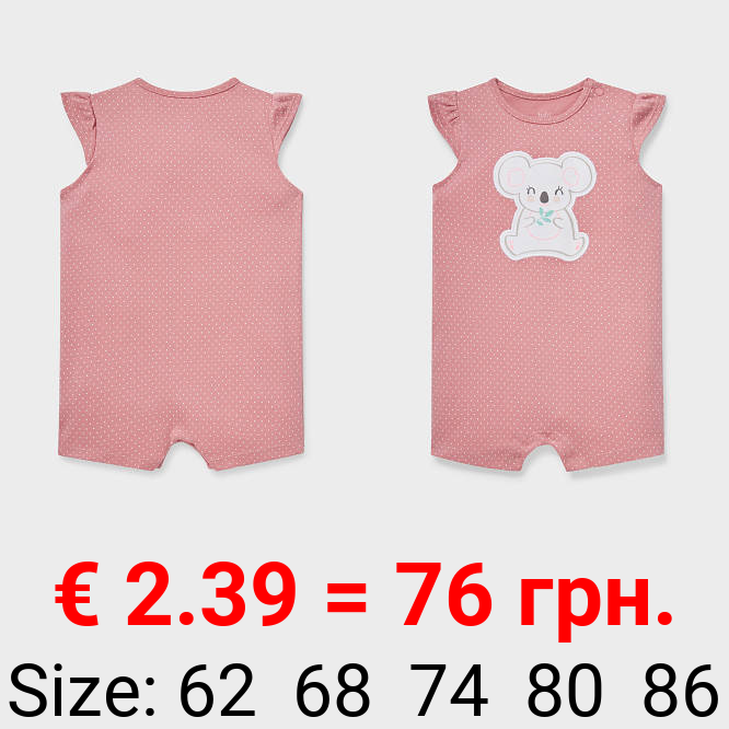 Baby-Schlafanzug - Bio-Baumwolle - gepunktet