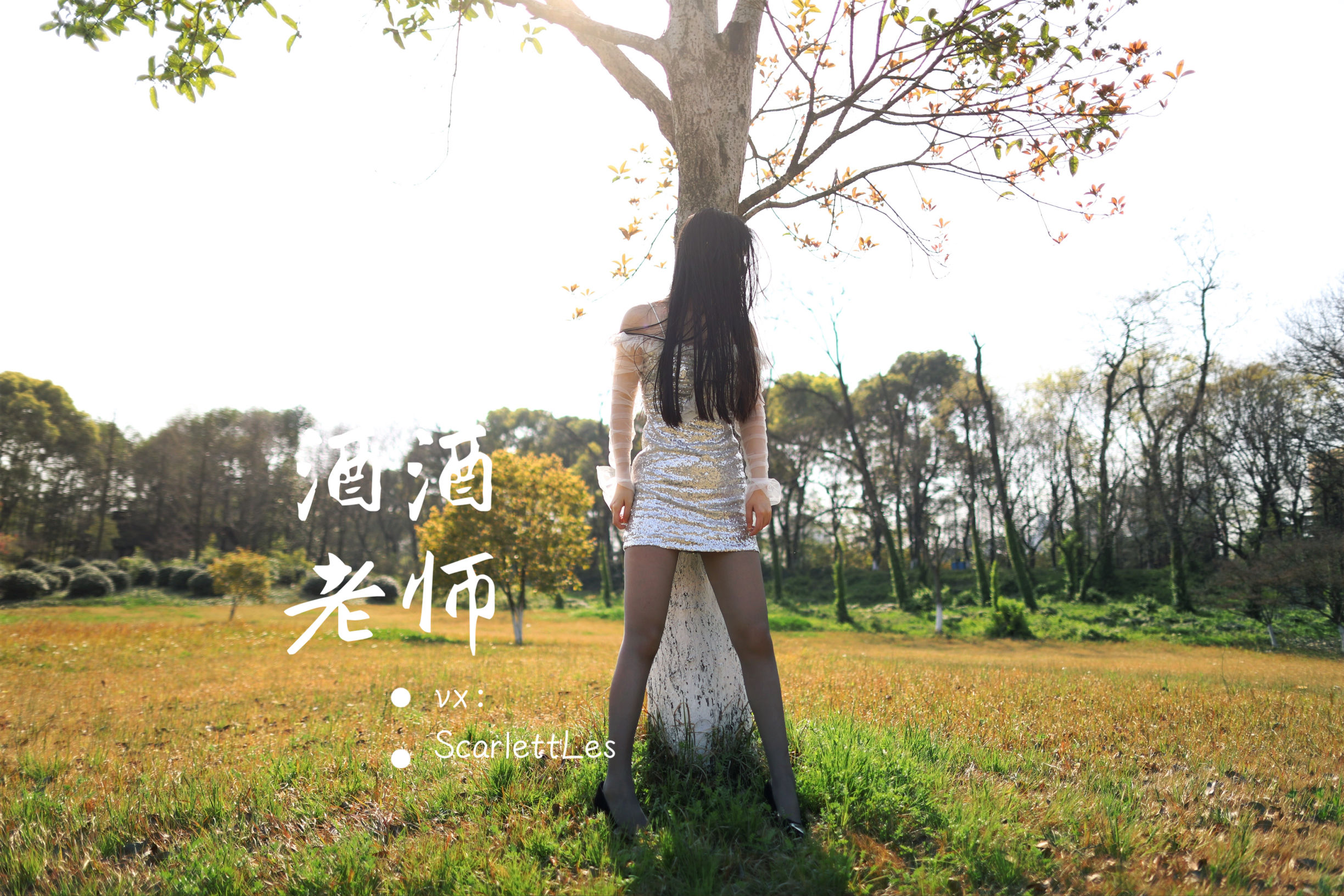 [福利COS]_酒酒老师_-_blingbling，灰丝诱人-写真图集共121P 4