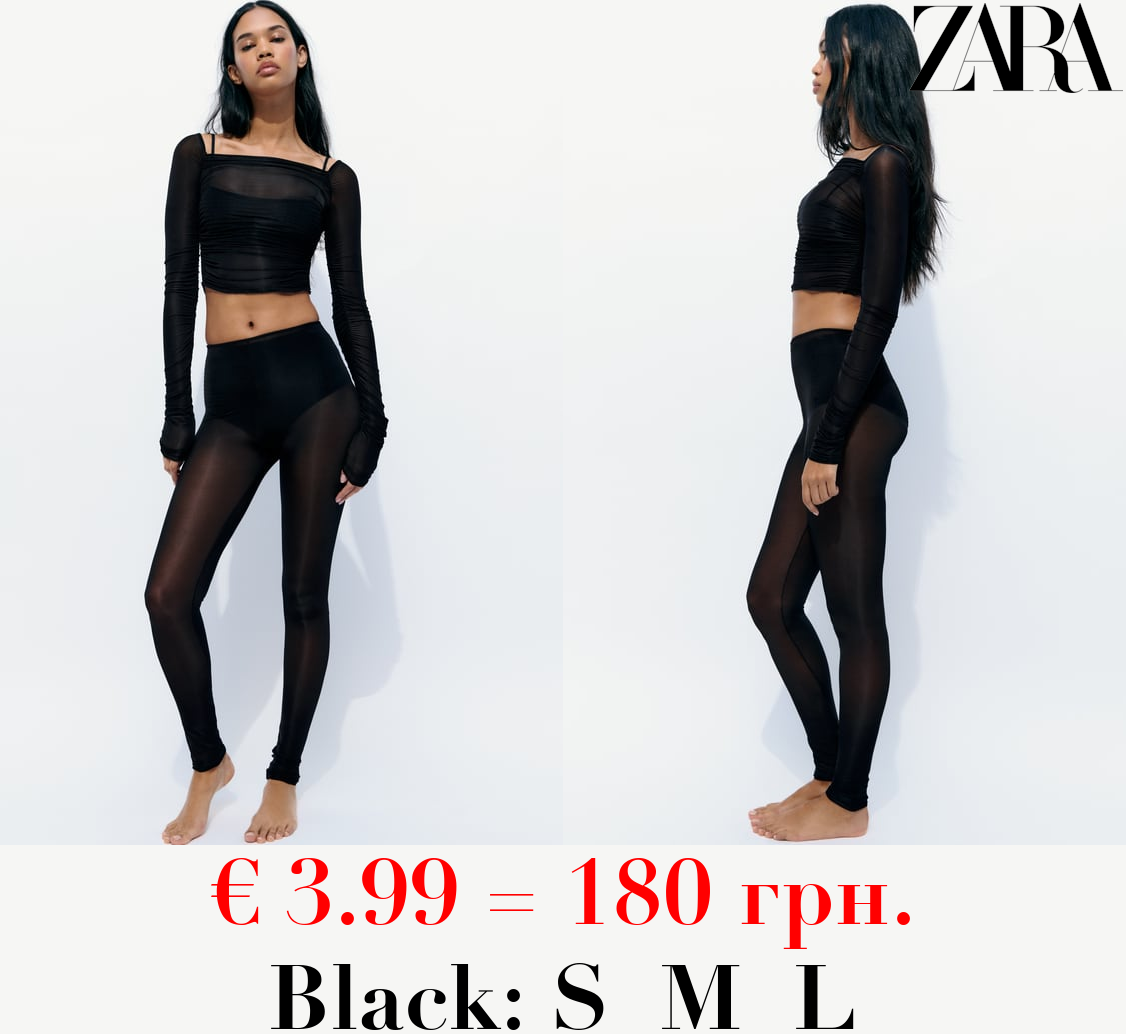SEMI-SHEER LEGGINGS