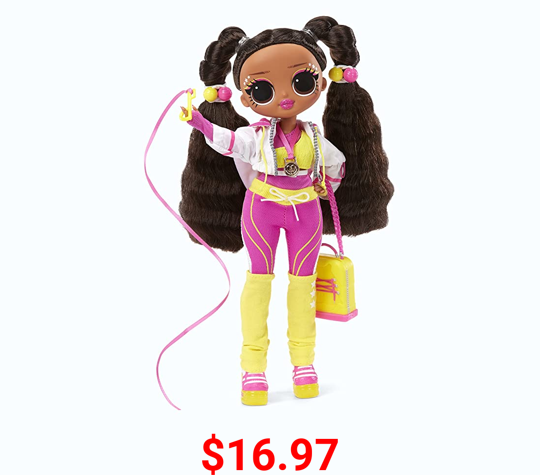 LOL Surprise OMG Sports Vault Queen Artistic Gymnastics Fashion Doll with 20 Surprises Including Sparkly Accessories & Reusable Playset, Posable - Gift for Kids, Toys for Girls Boys Ages 4 5 6 7+