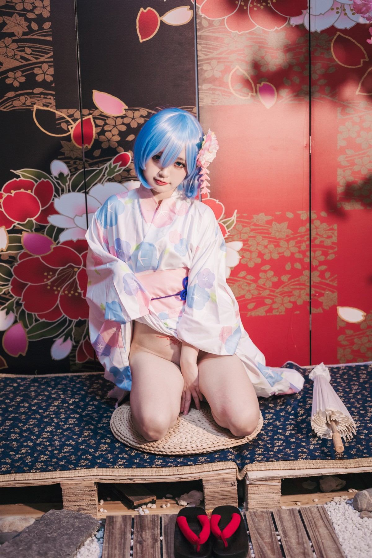 Cosplay 神沢永莉 蕾姆和风 7