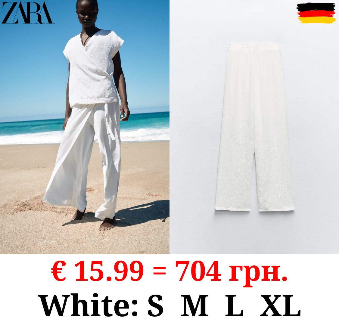 FLOWING WRAP TROUSERS
