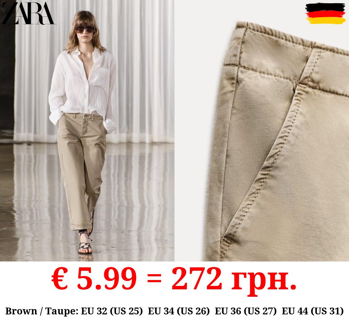 ZW COLLECTION LOW-RISE CHINOS