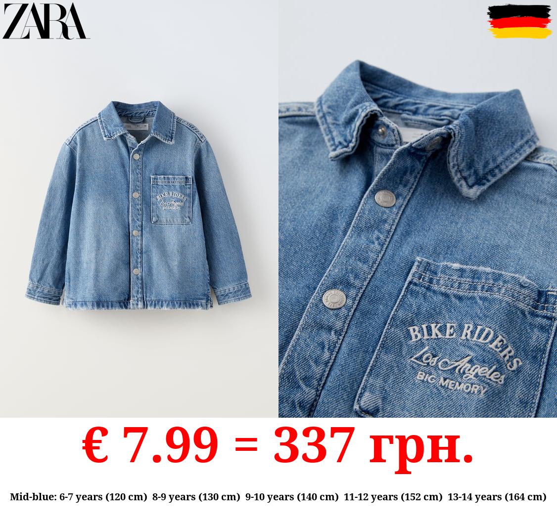 EMBROIDERED DENIM SHIRT