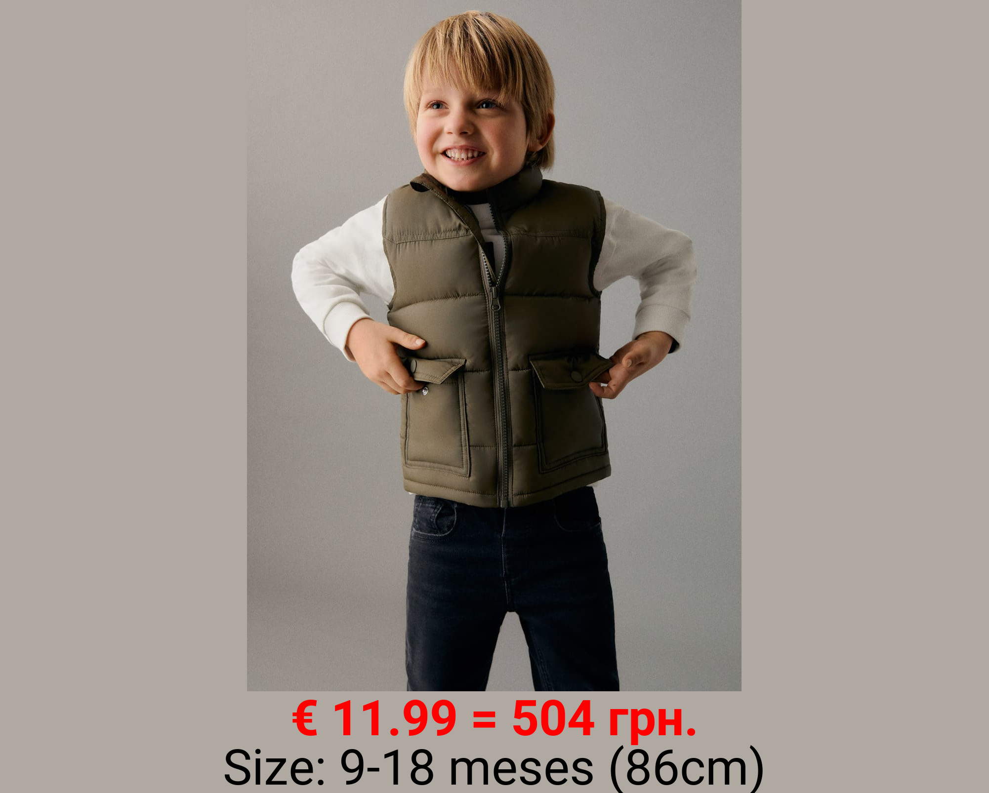 Chaleco acolchado bolsillos