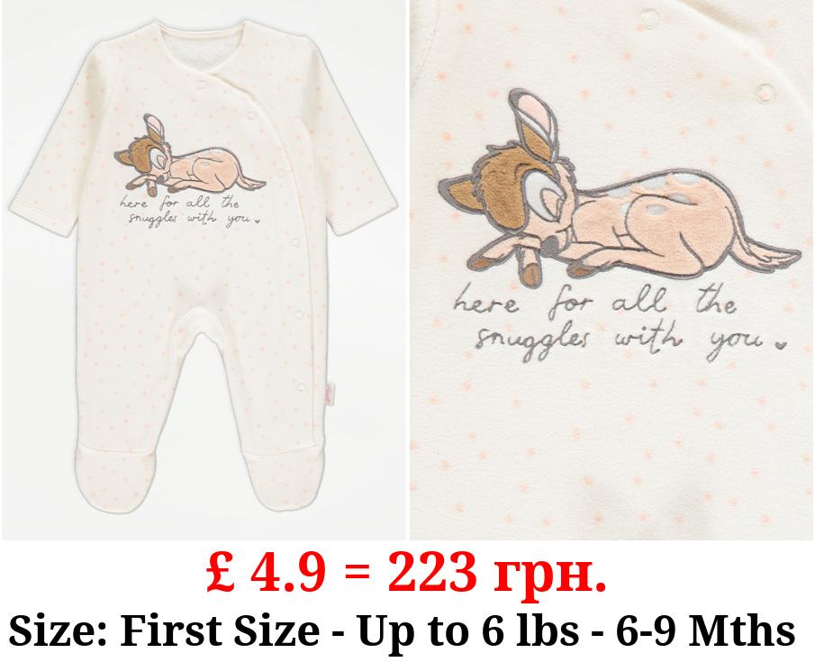 Disney Bambi Cream Spot Sleepsuit
