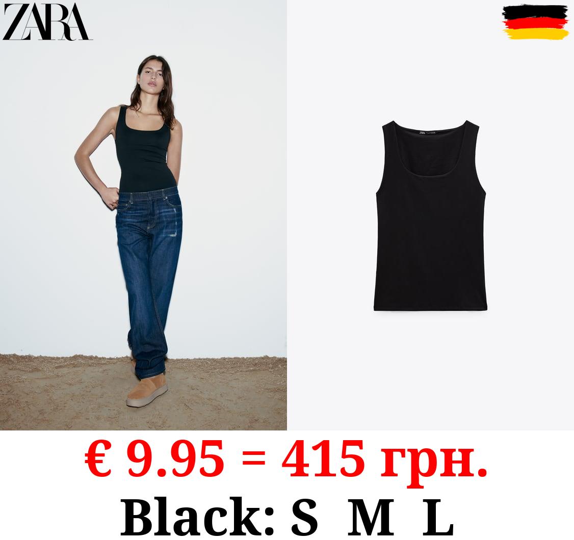 POLYAMIDE TOP WITH WIDE STRAPS