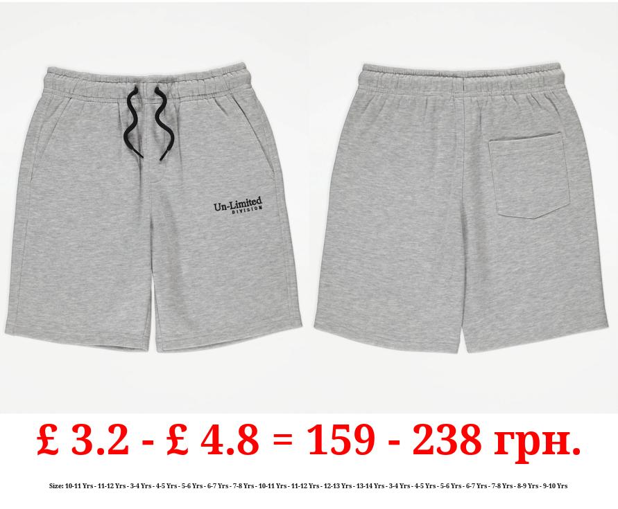Grey Un-Limited Division Jersey Shorts