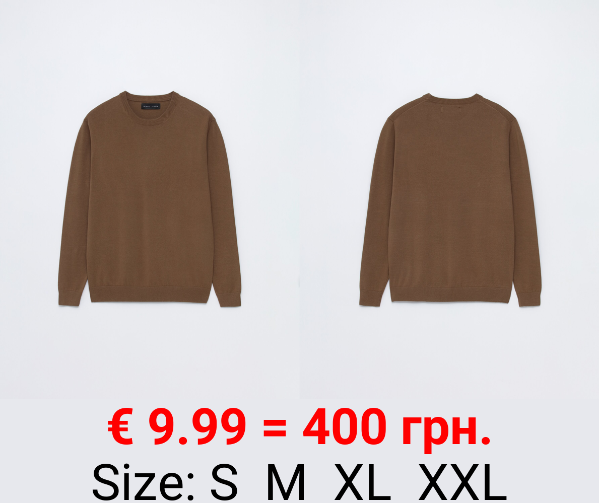 Basic crew neck sweater