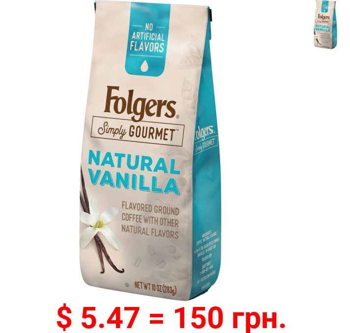 Folgers Simply Gourmet Natural Vanilla Flavored Coffee