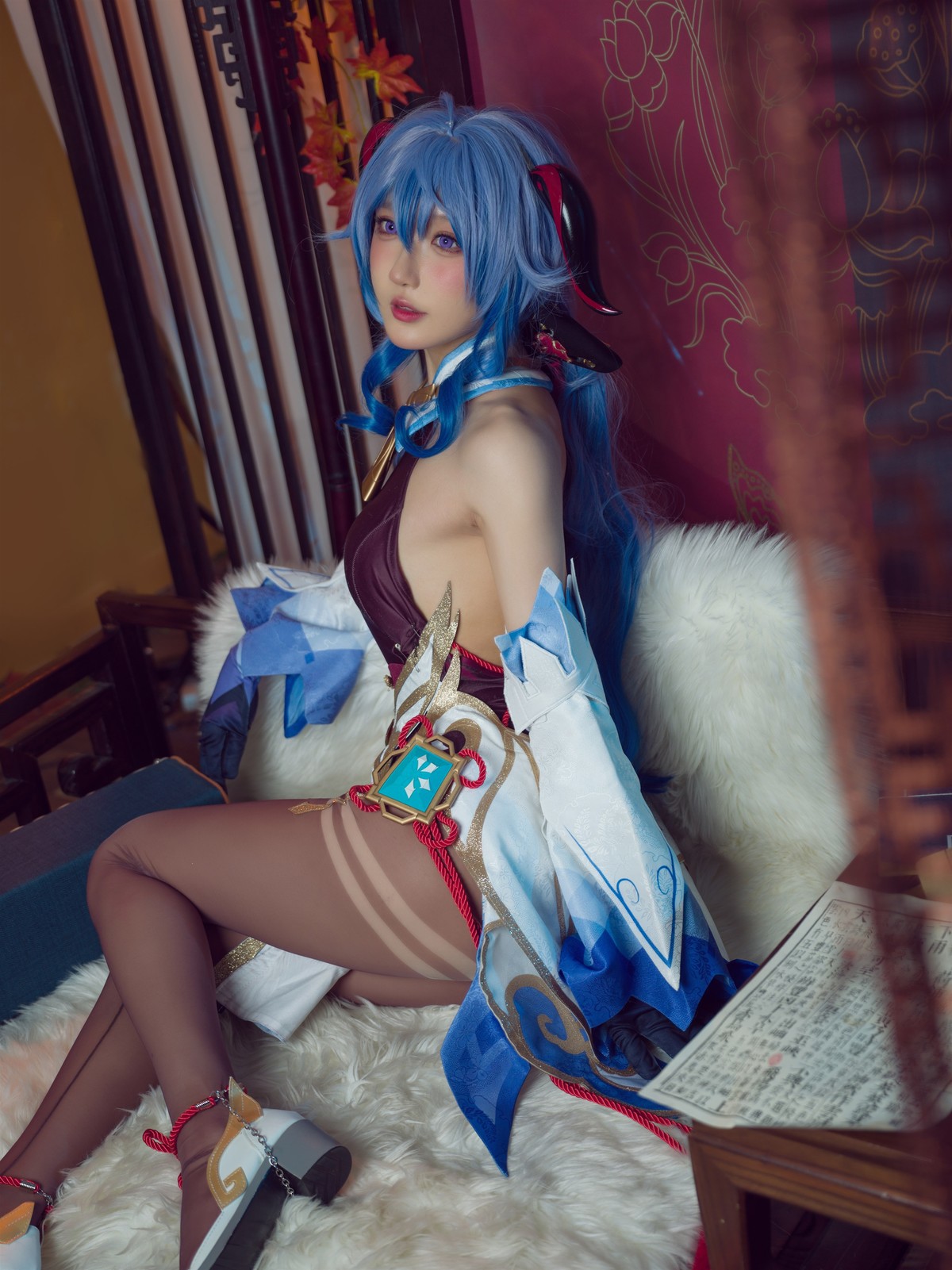 阿包也是兔娘 Cosplay 舰长 原神甘雨 4