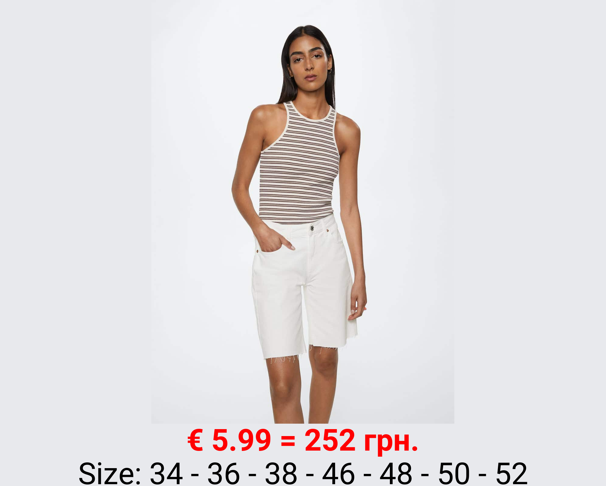 Bermudas vaqueras bajo deshilachado