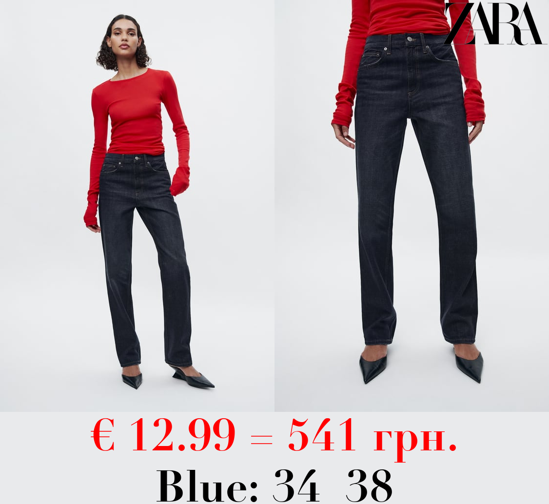 ZW COLLECTION RELAXED MID-RISE JEANS