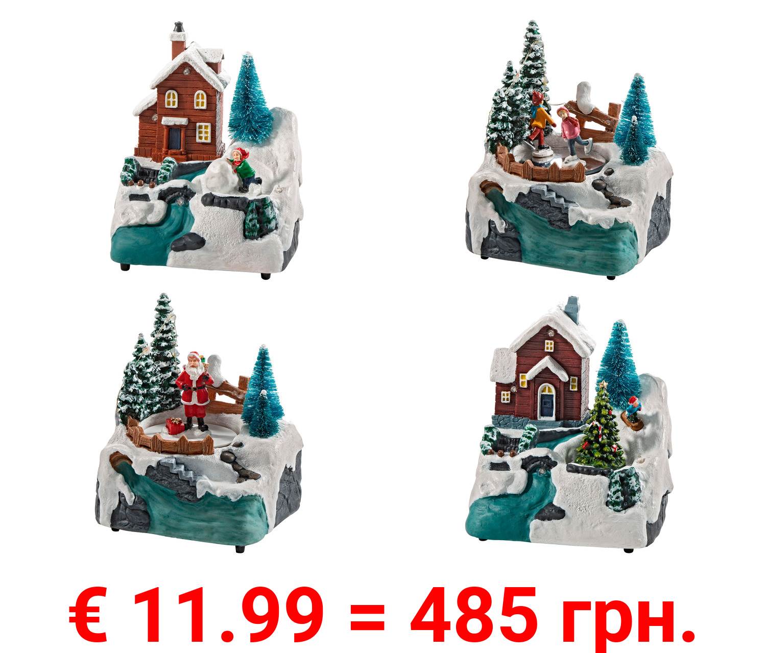 LIVARNO home LED-Weihnachtsdorf, 6-Stunden-Timer