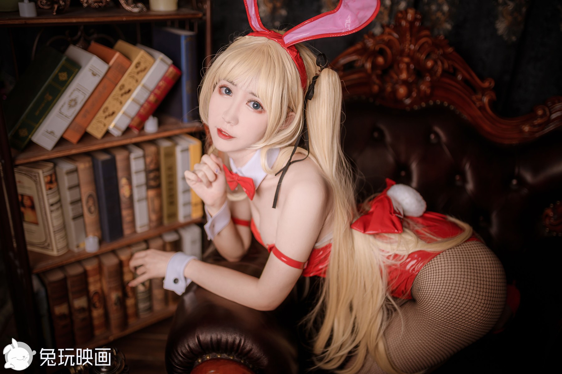 兔玩映画 Cosplay 兔女郎 红黑 33