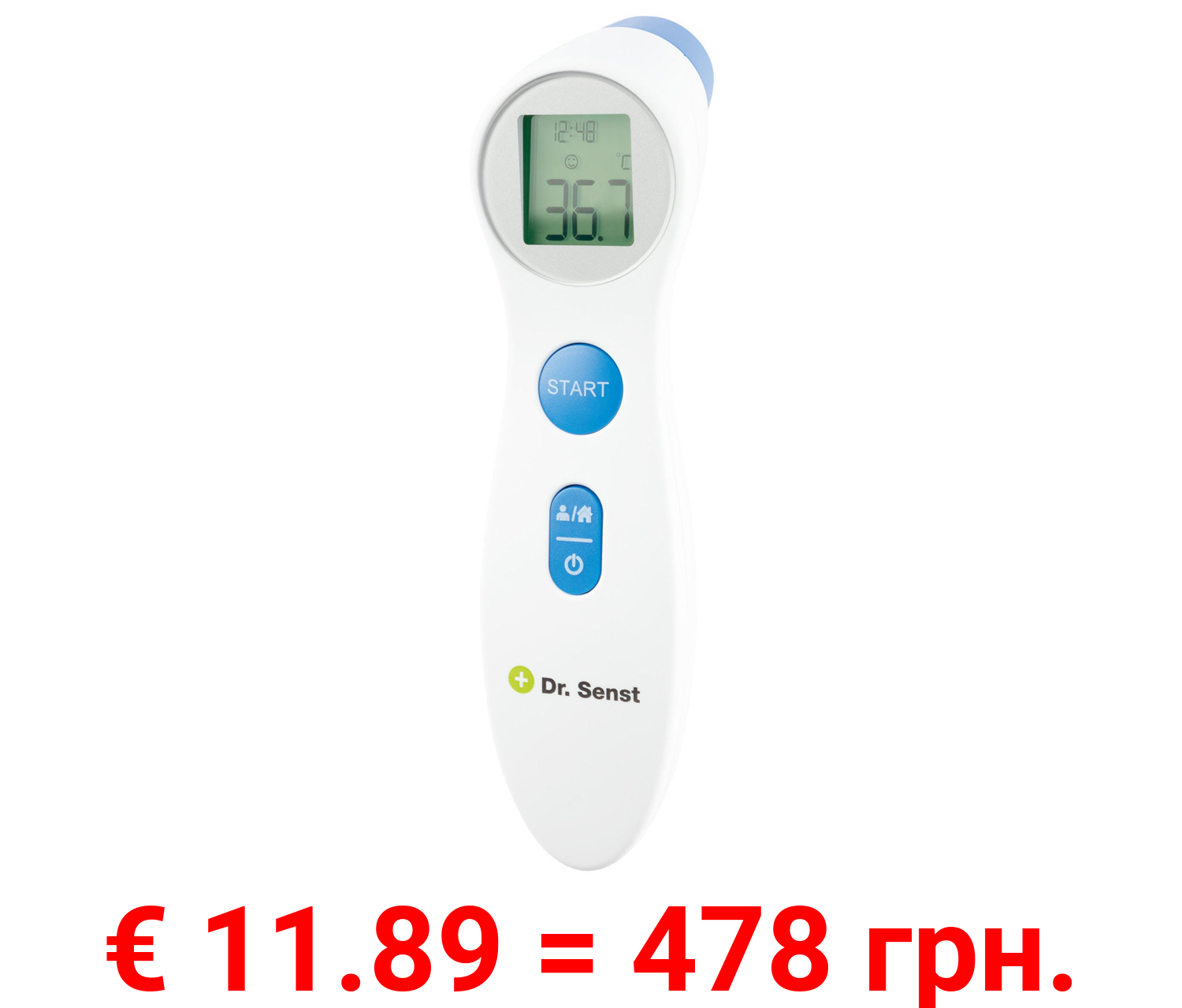 Dr. Senst Stirn-Thermometer, 2in1, mit Infrarot-Sensor