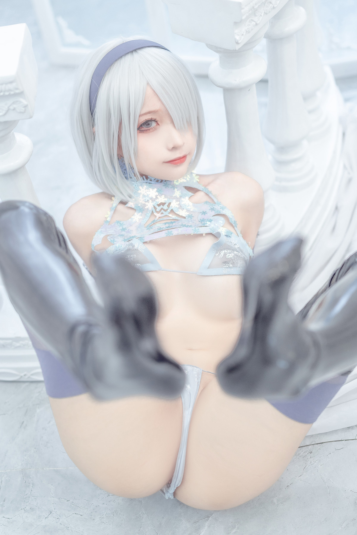 蠢沫沫 Cosplay 2b 冰雪 ice and snow 30