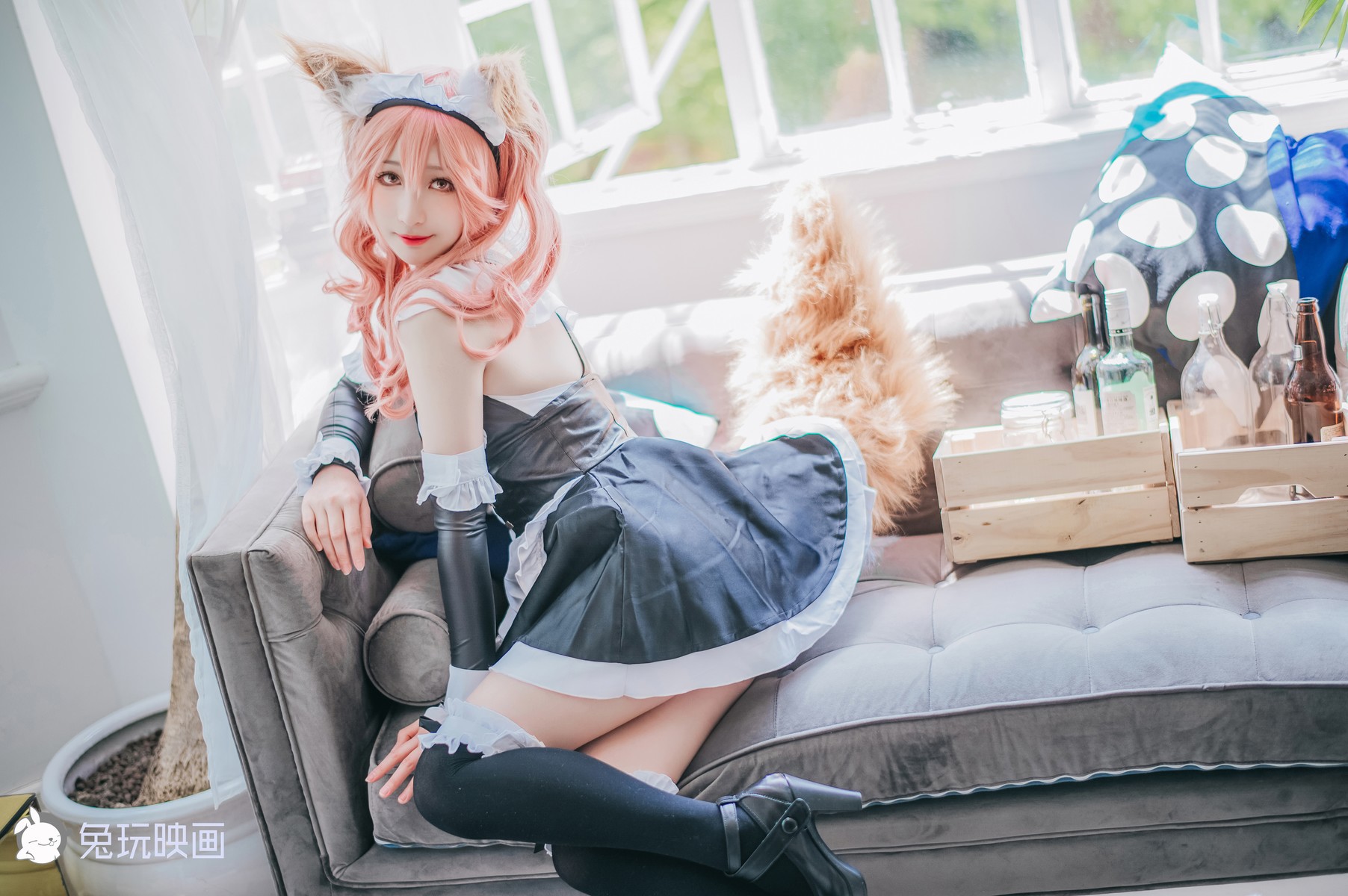 Cosplay 兔玩映画 女仆玉藻前 3
