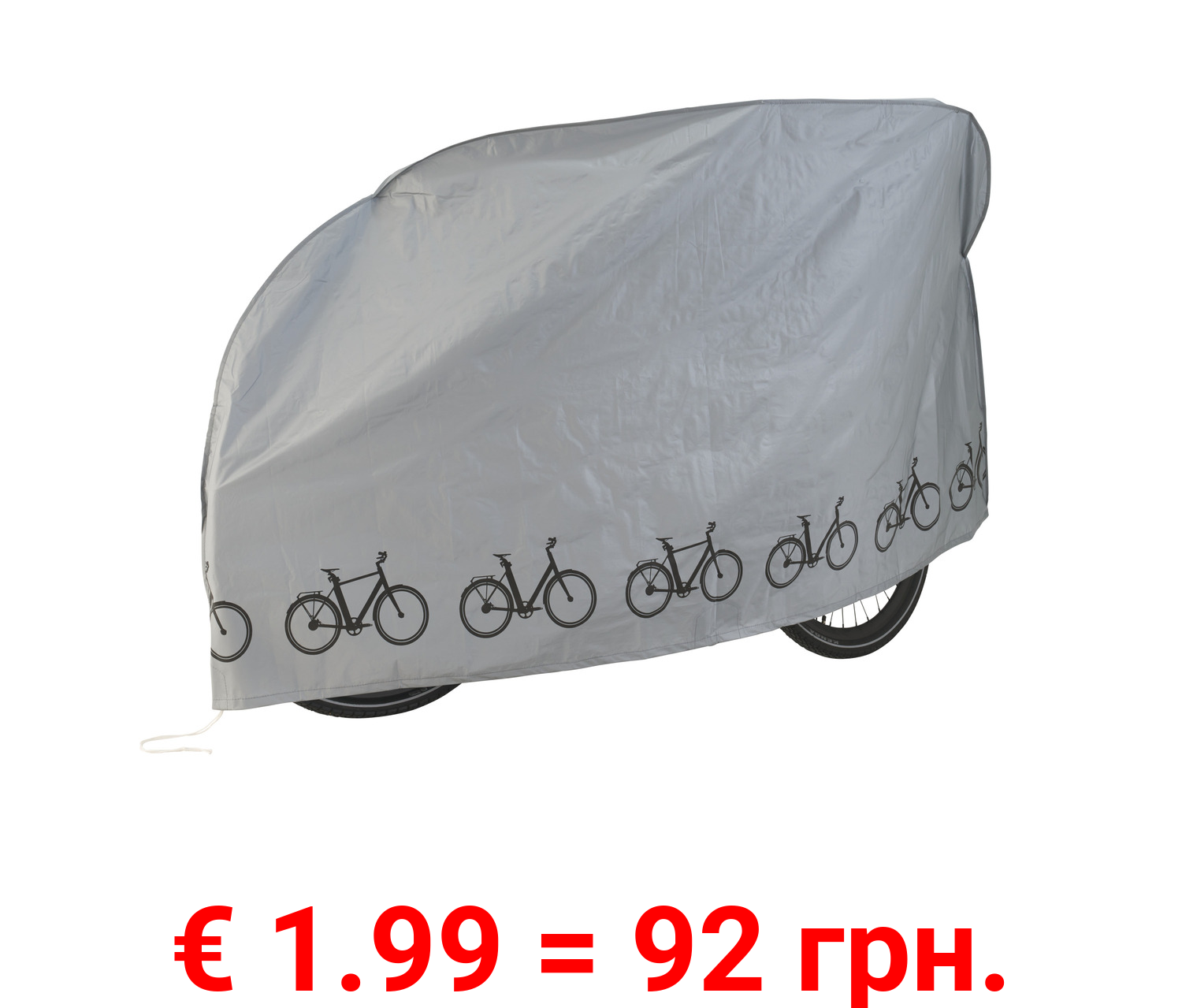 CRIVIT Fahrradabdeckung, wasserresistent, mit Kordelzug und Klickverschluss