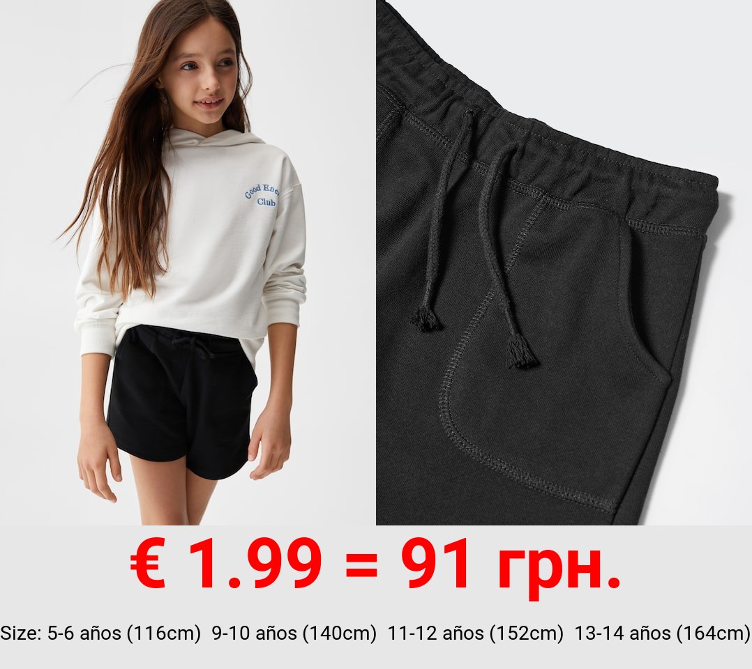 Short jogger algodón