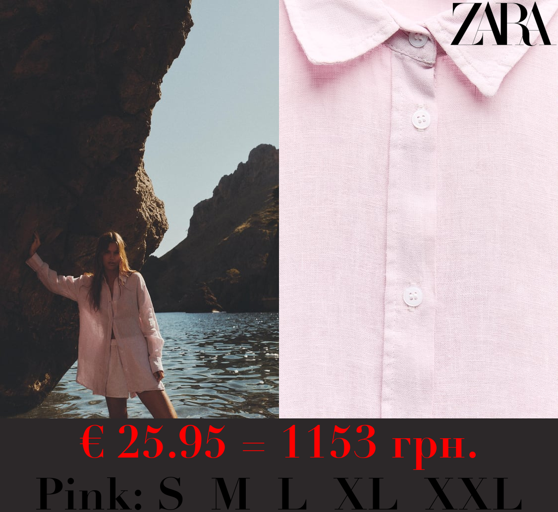 OVERSIZE 100% LINEN SHIRT