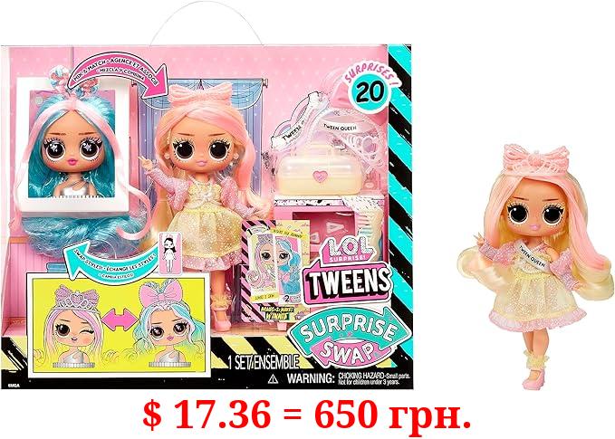 L.O.L. Surprise! Tweens Surprise Swap Braids-2-Waves Winnie Fashion Doll with 20+ Surprises Including Styling Head and Fabulous Fashions and Accessories – Great Gift for Kids Ages 4+