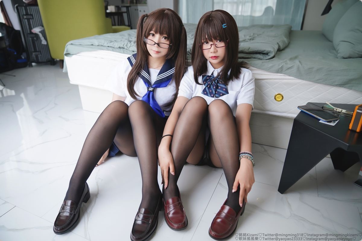 [Cos]銘銘Kizami - 黑絲JK制服 [109P] 10