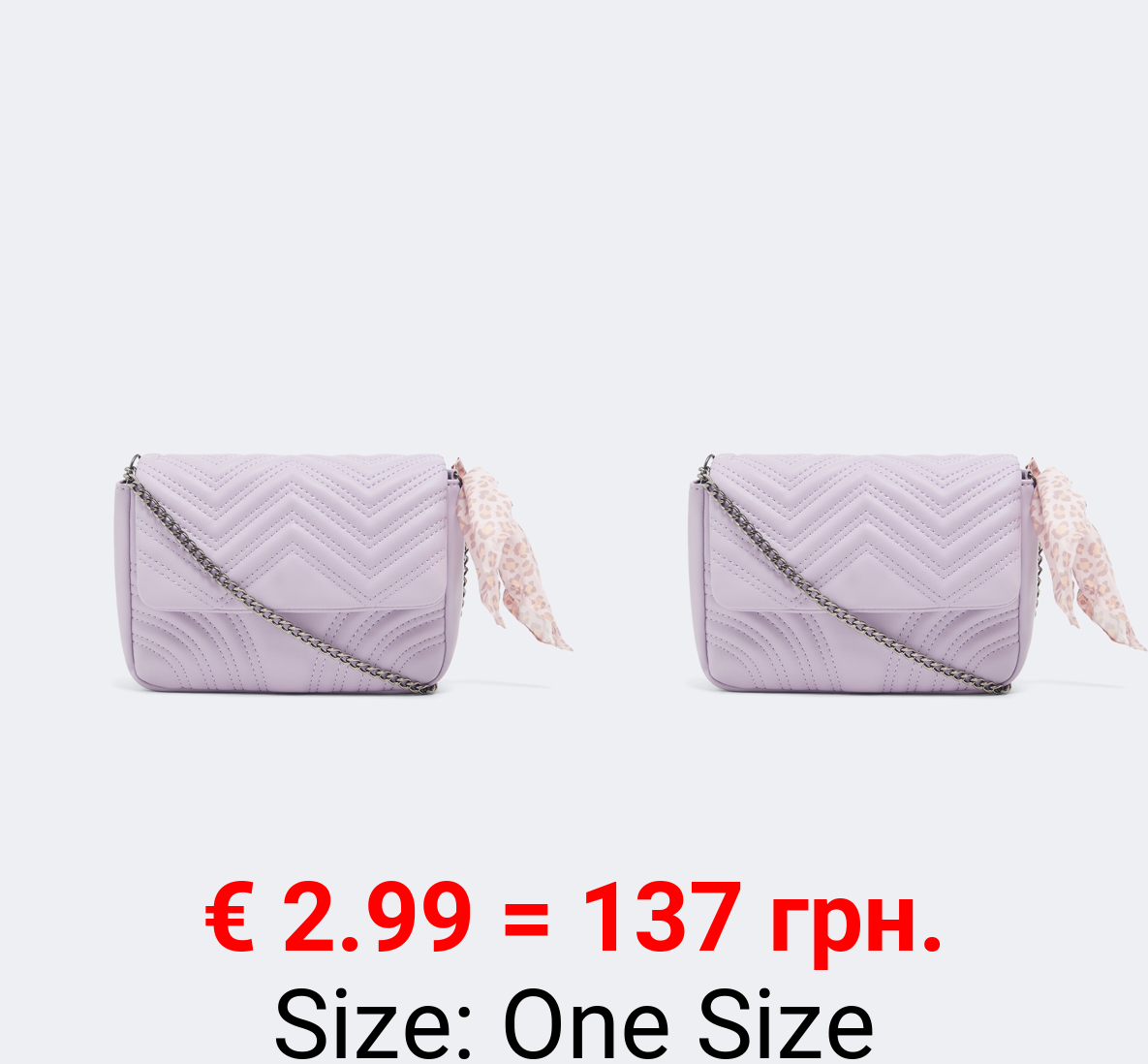 Bag with scarf detail