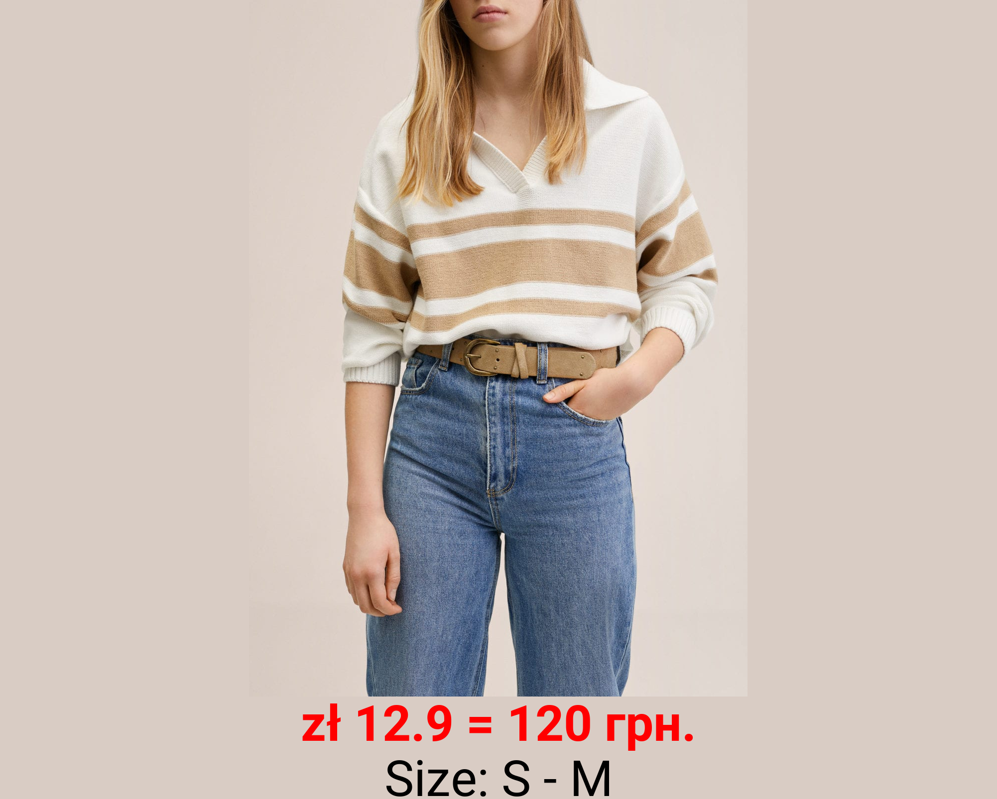 Cinturón piel tachuelas