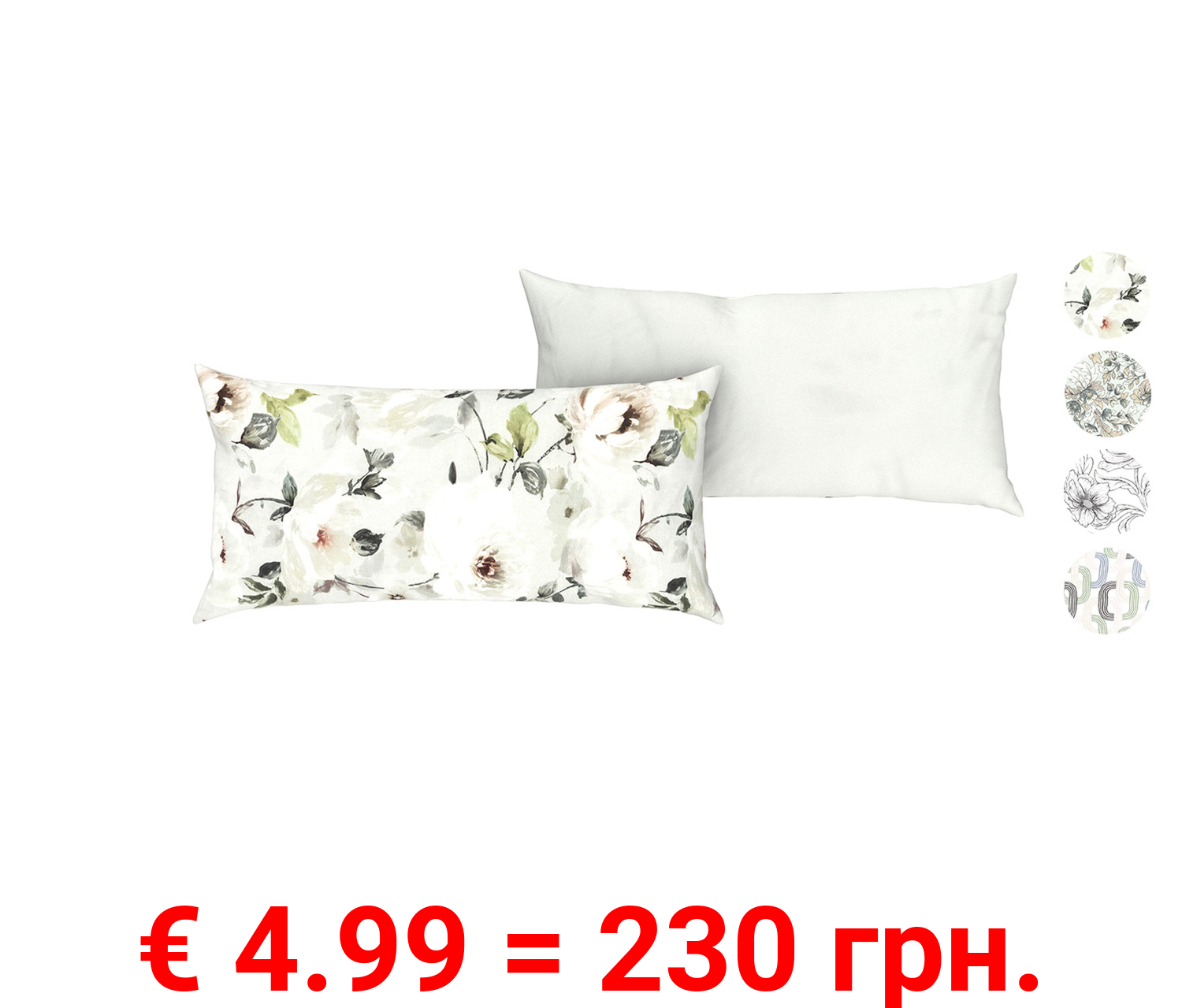 LIVARNO home Edel-Renforcé-Kissenbezüge, 2 Stück, 80 x 40 cm