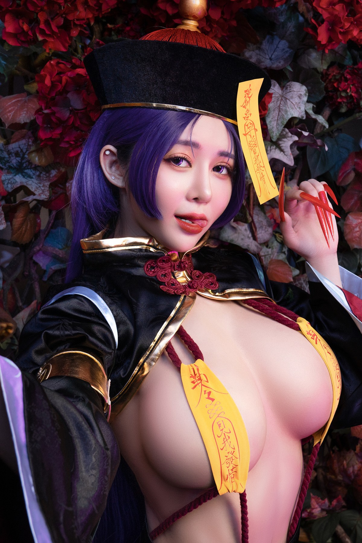 菰蒲風動縱斜影，殭屍奶光《安希》膣得液滿！見我發情——香希趕屍霊幻道士 X 最胸妖怪キョンシー Zombie sex folklore Set.02 3